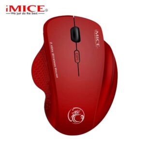 Red Color Wireless Mouse